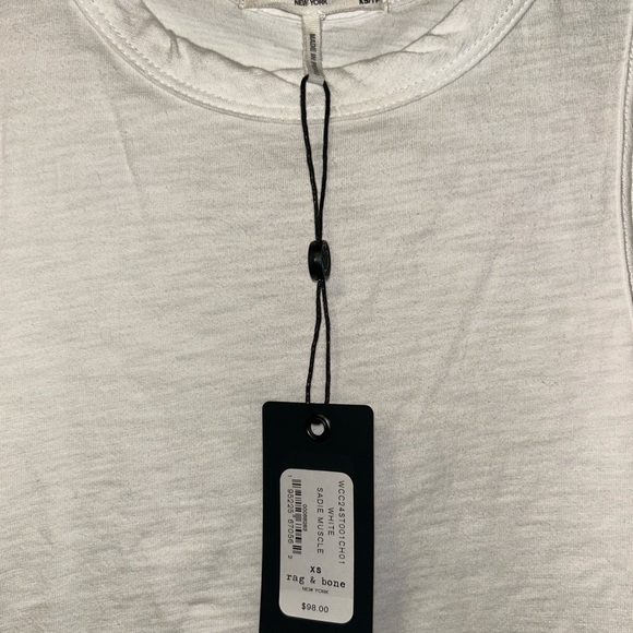 Rag & Bone Cream Muscle Tee - Picture 3 of 3